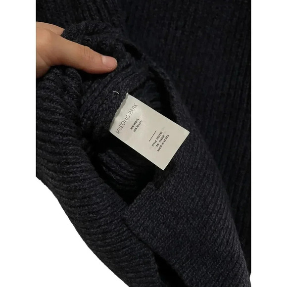 Mijeong Park  CHUNKY GRANDPA SWEATER Wool Size Medium  NWT - Picture 8 of 8